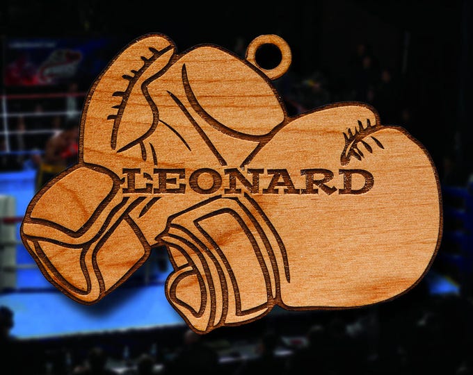 Wooden Boxing Ornament