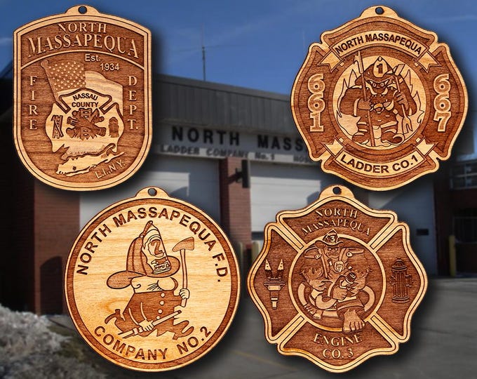 North Massapequa Fire Department Patch Ornaments