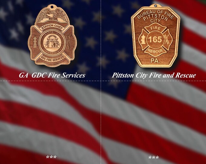 Misc. EMS FD Badge or Patch Ornament #28