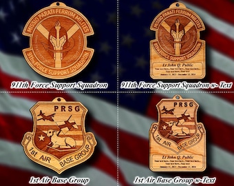 Misc. Wooden Military Badge or Patch Ornament #104