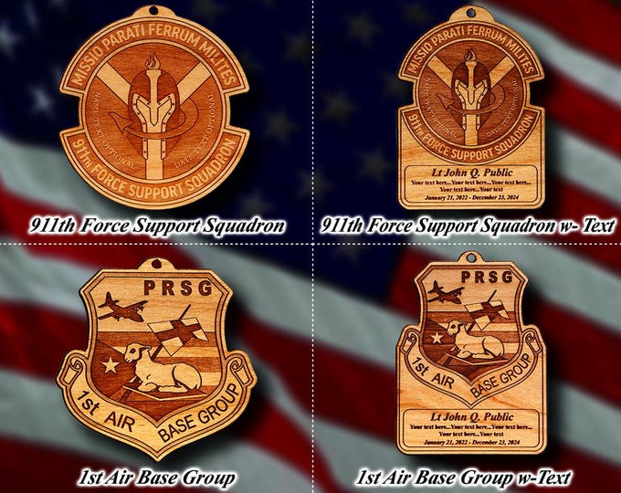 Misc. Wooden Military Badge or Patch Ornament #104