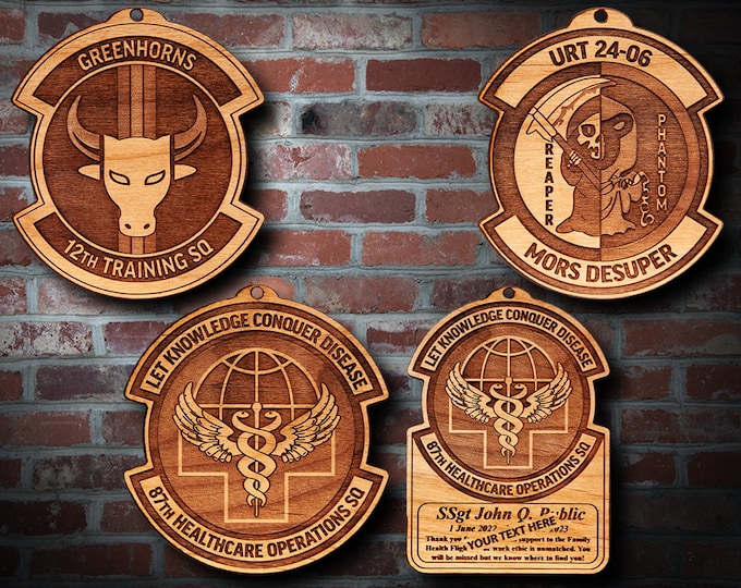 Wooden Misc. Military Patch Plaque 71