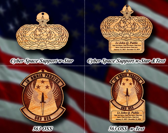 Misc. Wooden Military Badge or Patch Ornament #89