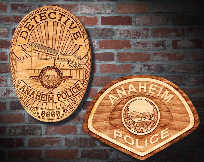 Anaheim CA Police Badge and Patch