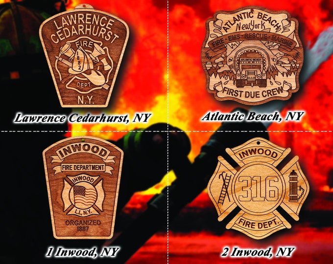 Misc. EMS FD Badge or Shoulder Patch Ornament #6