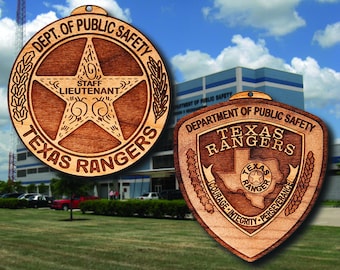 Texas Ranger Badge or Patch Ornament