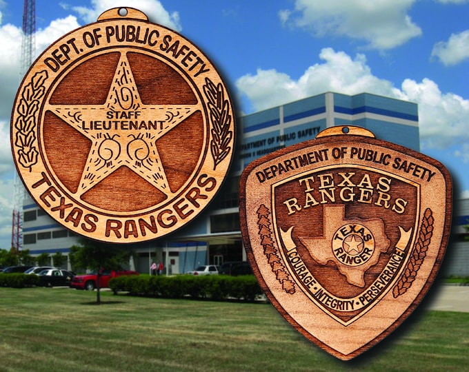 Texas Ranger Badge or Patch Ornament