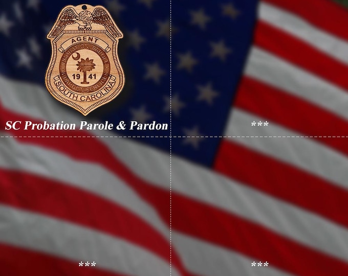 Wooden Miscellaneous Police Badge or Patch Ornaments #116