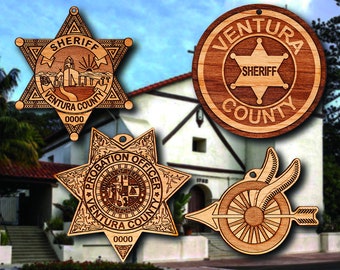 Ventura Co CA Sheriff Badge or Patch Ornament