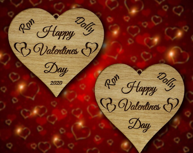 Wooden Valentines Day Heart
