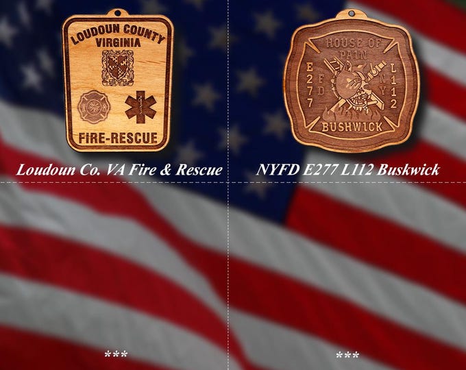 Misc. EMS FD Badge or Patch Ornament #29