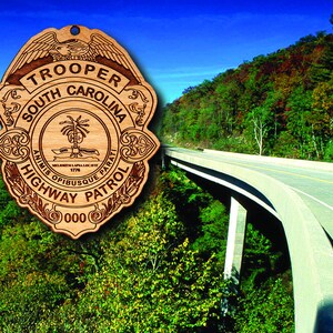 South Carolina HP Badge or Patch Hanging Ornament