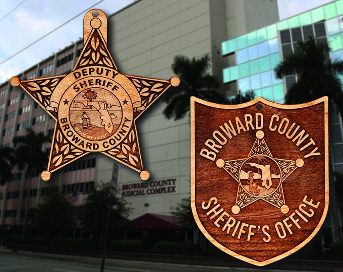 Broward Co FL Sheriff's Badge or Patch Ornament