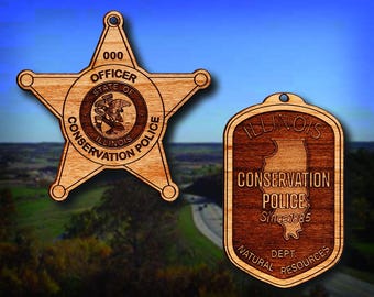 Illinois Conservation Police Badge or Shoulder Patch Ornament