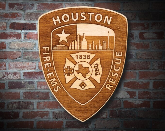 Houston TX FD Plaque