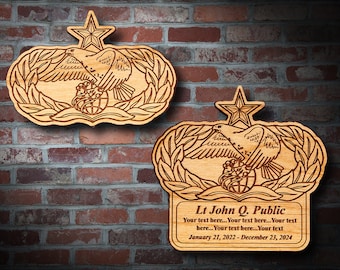 Wooden Misc. Military Patch Plaque #90