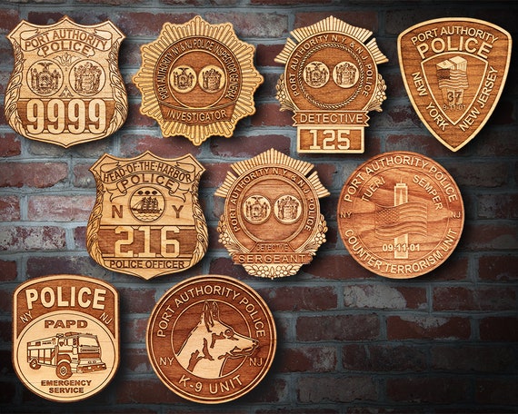 Wooden NY-NJ Port Auth.badge or Patch Plaque - Etsy
