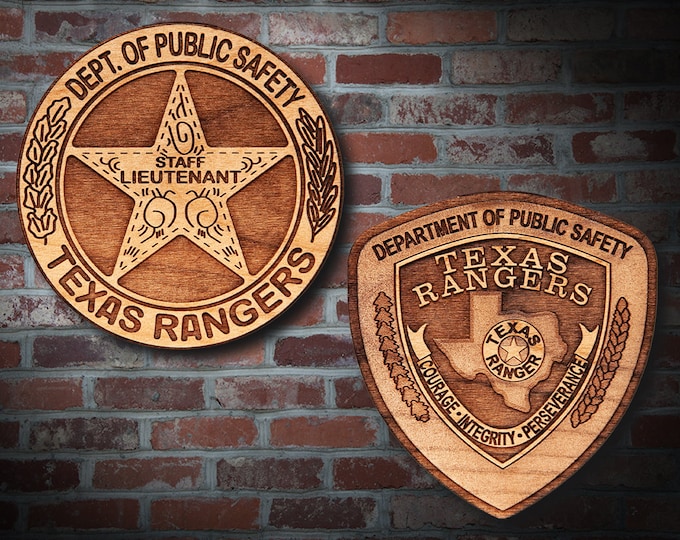 Texas Ranger Badge or Patch Plaque