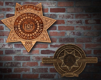 Wooden Onondaga Co NY Sheriff Badge