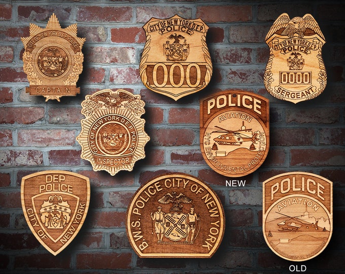 NYC DEP Shield or Shoulder Patch Plaques