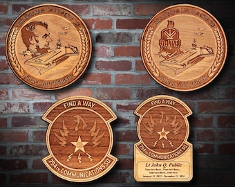 Wooden Misc. Military Patch Plaque #102