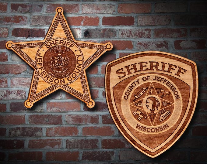Jefferson Co WI Sheriffs Plaques