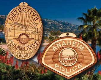 Anaheim Police Badge & Patch Ornament