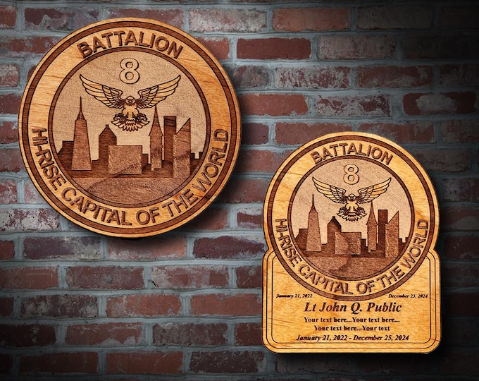 Wooden Misc. Military Patch Plaque #124