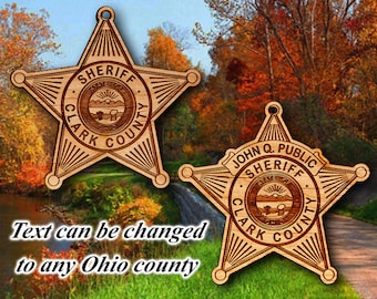 Ohio Countys Sheriffs Plaques