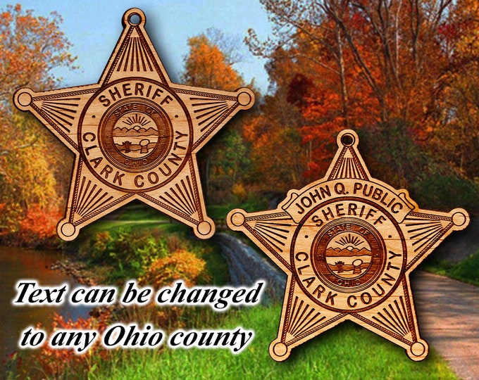 Ohio Countys Sheriffs Plaques