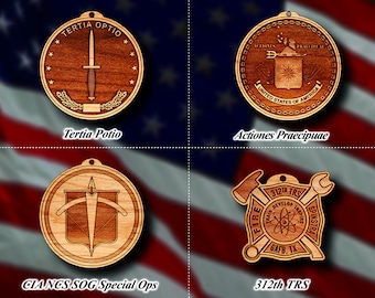 Misc. Wooden Police Badge or Patch Ornament #60