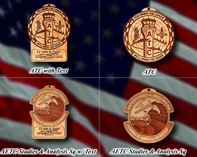 Wooden Misc. Military Patch Ornament 32
