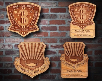 Wooden Misc. Military Patch Plaque #101