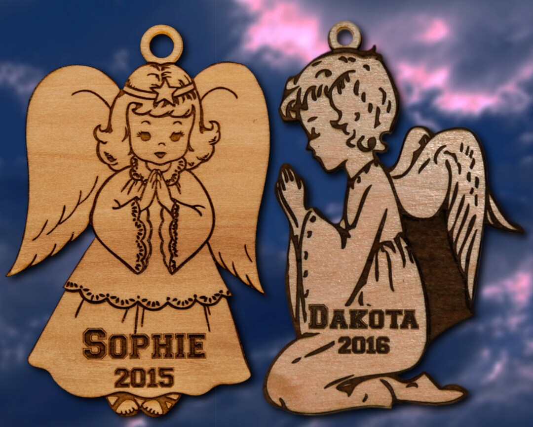 Personalized Angel Christmas Ornaments 
