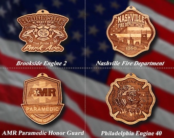 Misc. EMS FD Badge or Patch Ornament #24