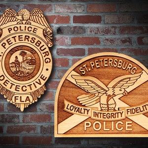 St Petersburg Police Badge or Patch Plaque