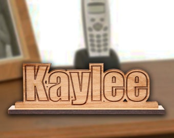 Wooden Name Plate