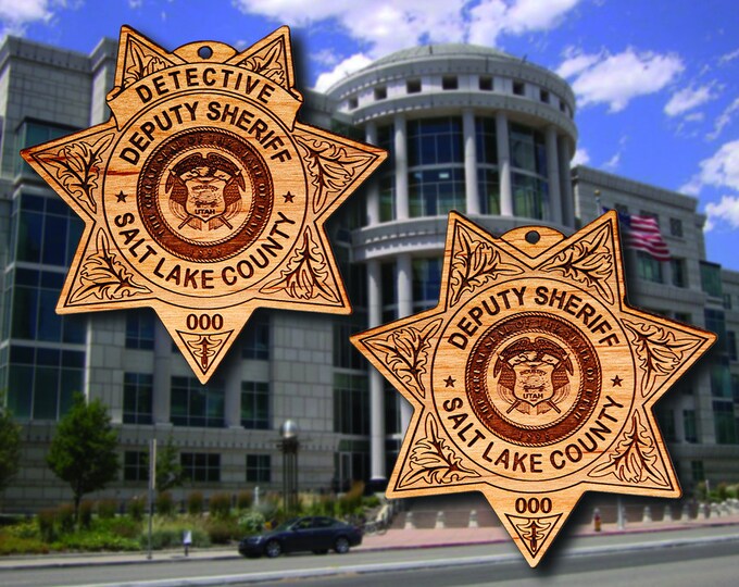 Salt Lake Co UT Badge or Patch Ornament