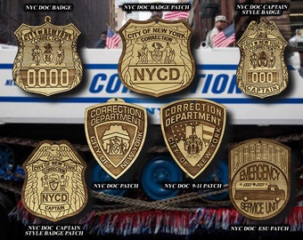 NY City DOC Badge or Patch Ornament