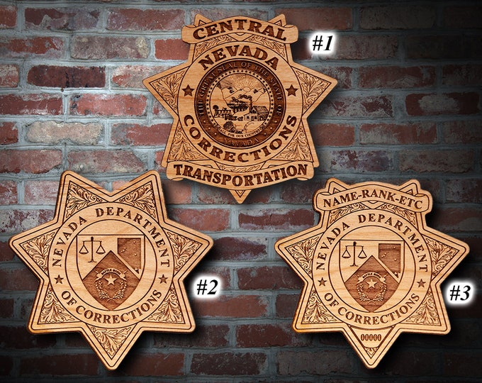 Nevada DOC Badge & Patch Plaques
