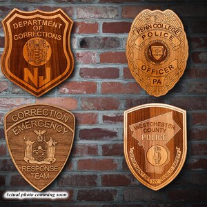 Personalized Police Badge/Patch Plaque 1