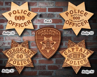 Oakland CA Police Patch Plaque