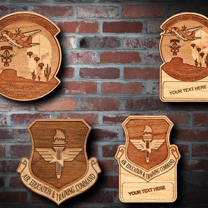 Wooden Misc. Military Patch Plaque 58