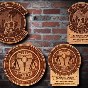 Wooden Misc. Military Patch Plaque 79