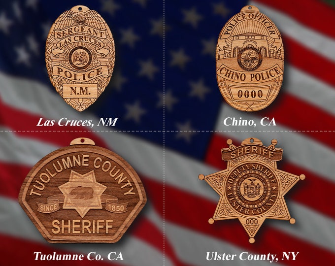 Misc. Wooden Badge or Shoulder Patch Ornament 18