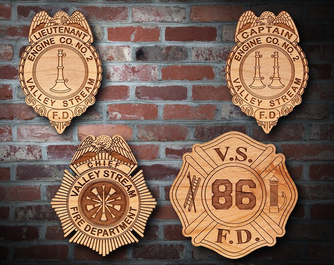 Wooden Valley Stream NY FD Badge or Patch Plaque