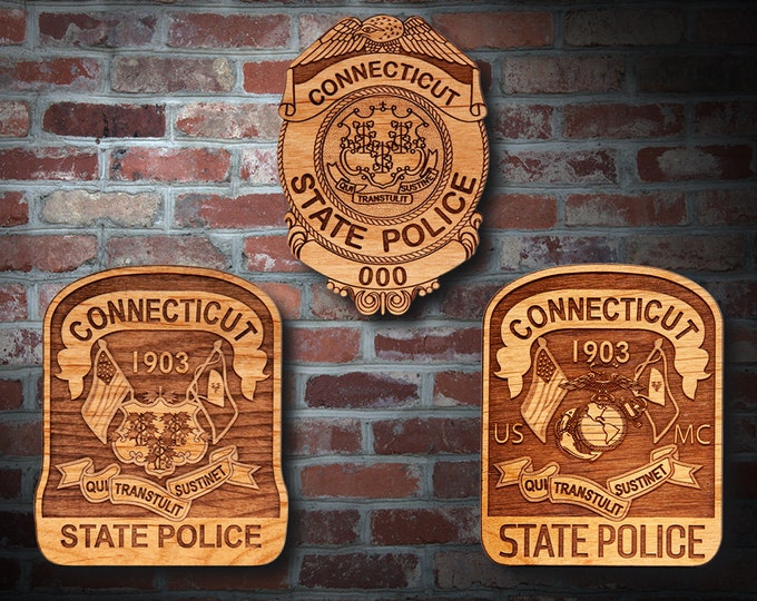 Connecticut SP Badge or Patch Plaque