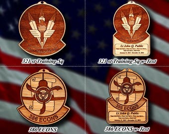 Misc. Wooden Military Badge or Patch Ornament #100