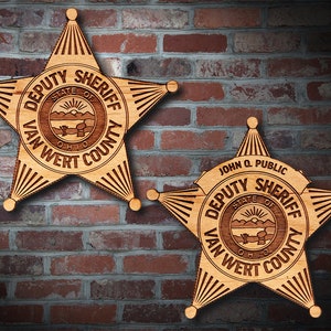 Van Wert Co OH Police Badge Plaque