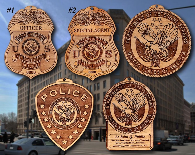 Dept Veterans Affairs Badge or Logo Ornament